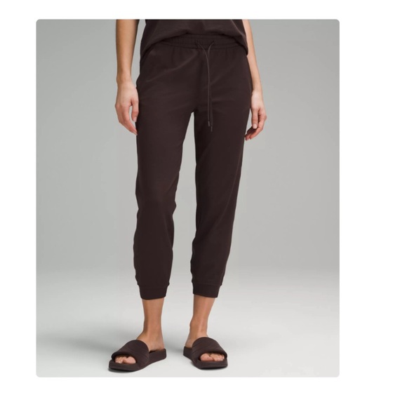 Soft Jersey Classic-Fit Mid-Rise Jogger - Espresso - Size 10 - Picture 1 of 4